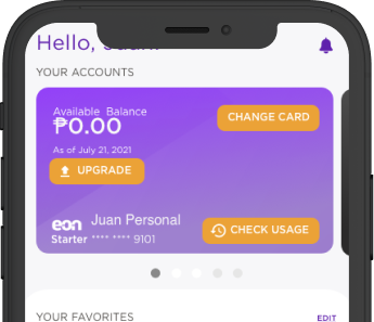 Mag-log in sa iyong EON account